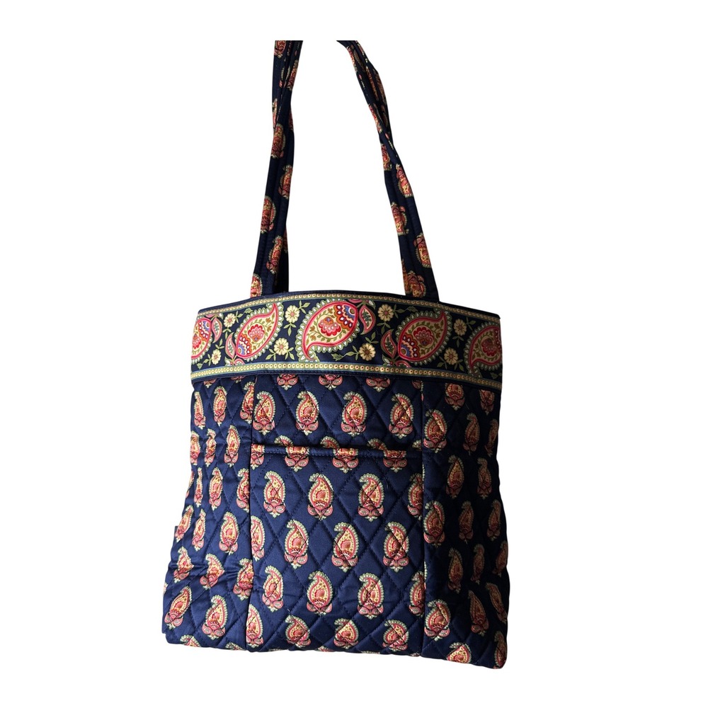 Vera Bradley Quilted Cotton Tote Bag NWT Flowering Paisley